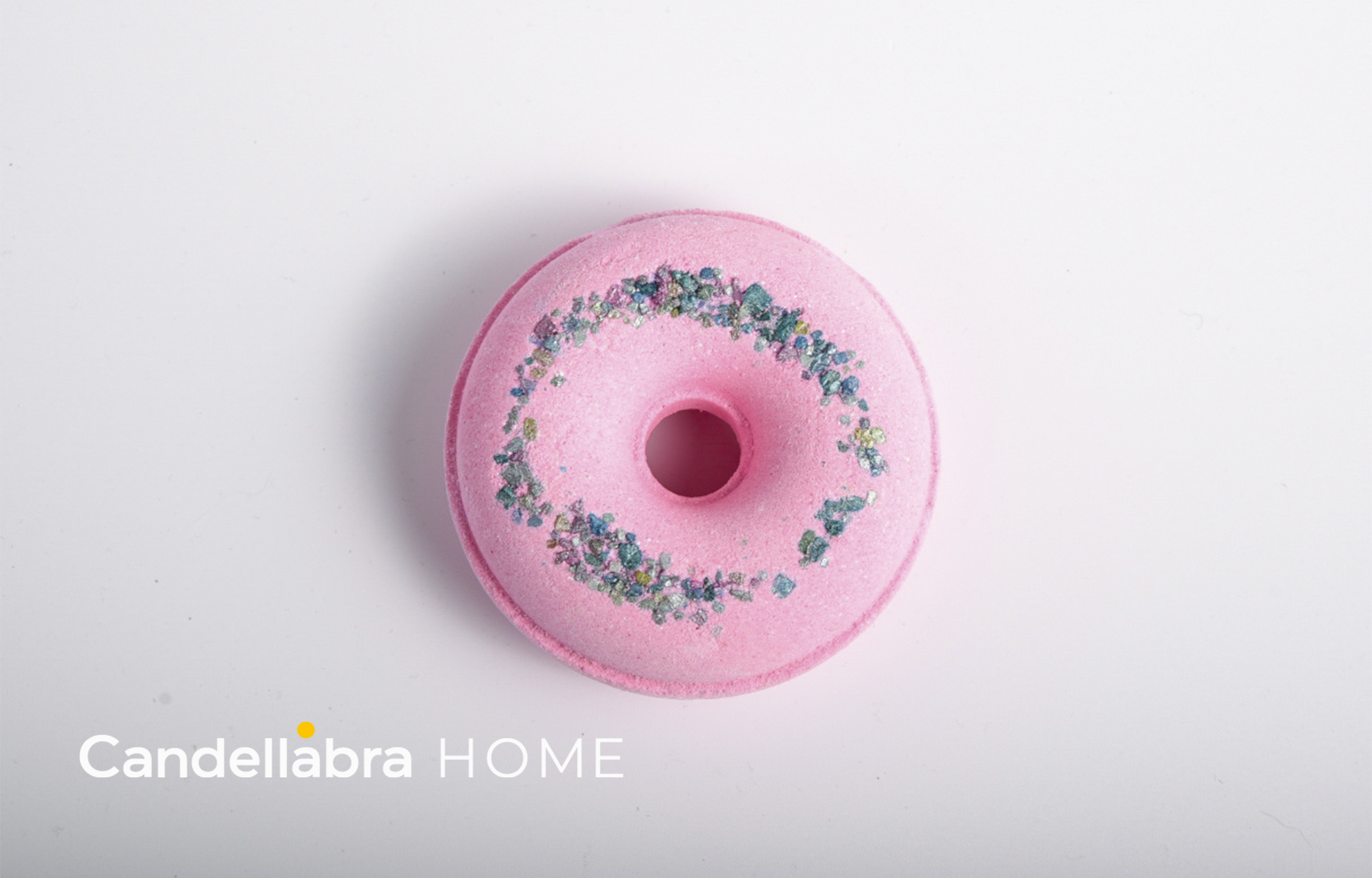 Бомбочка-пончик для ванны «Клубничное мороженное»